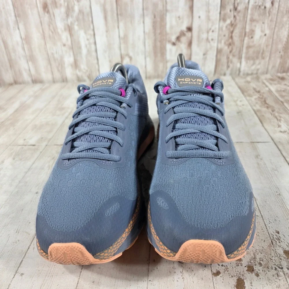 Under Armour HOVR Infinite 2 Womens Running Blue Orange 3023556-400 Size 11